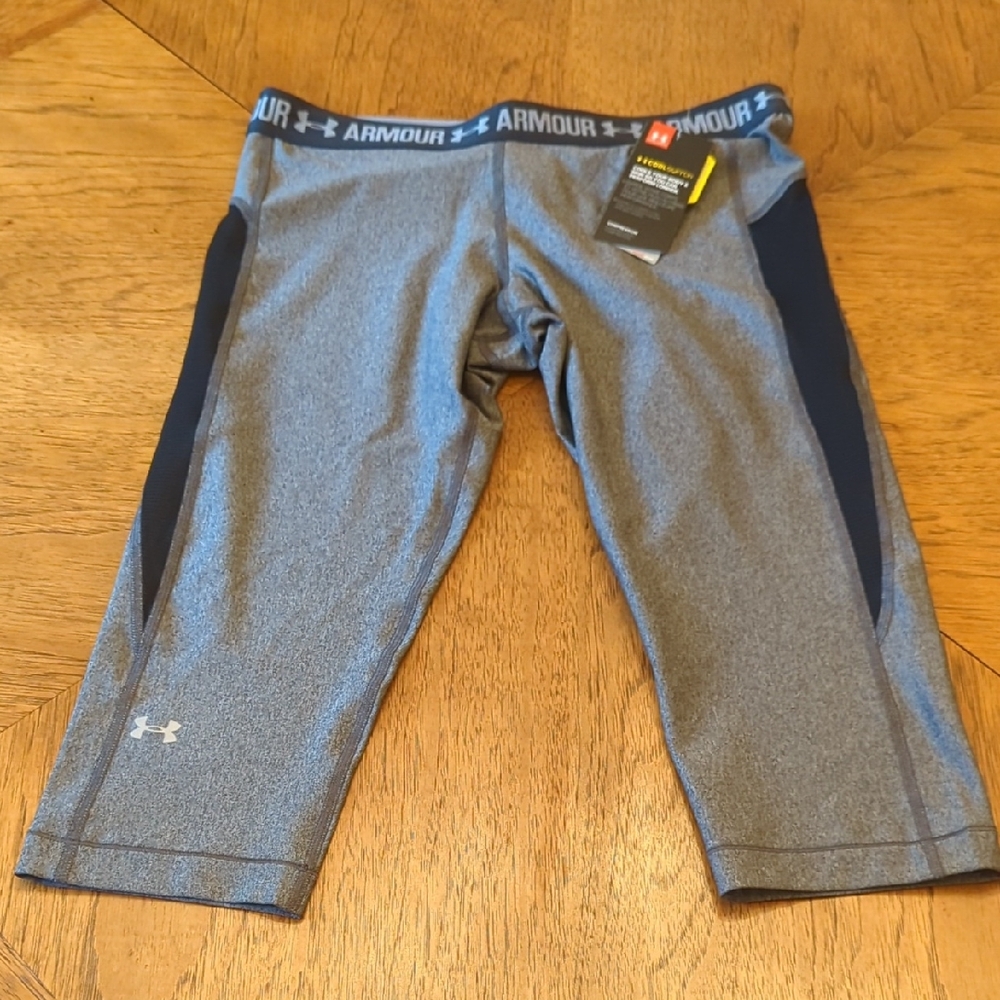 Under Armour Women's Gray and Black Compression Coolswitch Leggings Size Large